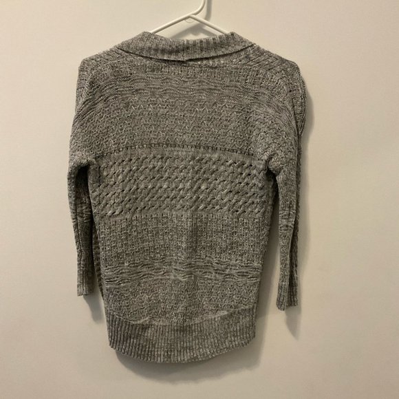 Garage Open Front  Gray Knit Cardigan - Picture 3 of 5